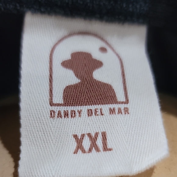 Dandy Del Mar Gaucho Men's Grey Floral Embroidered Casual Shirt - Picture 2 of 8